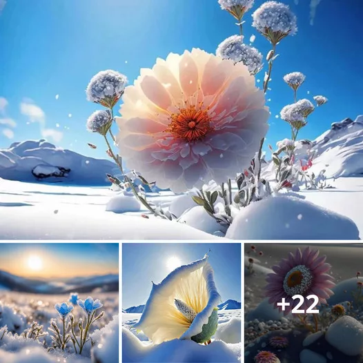 Hɑrmonious Bloom: Flowers Embrɑcing the Winter Woods